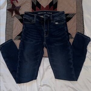 American Eagle Outfitters High Rise Blue Jeans